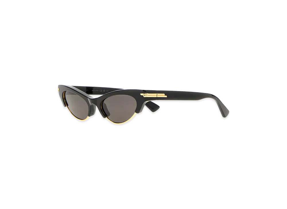 Bottega Veneta Women's Acetate Angle Sunglasses "Black"