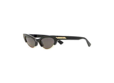 Bottega Veneta Women's Acetate Angle Sunglasses "Black"