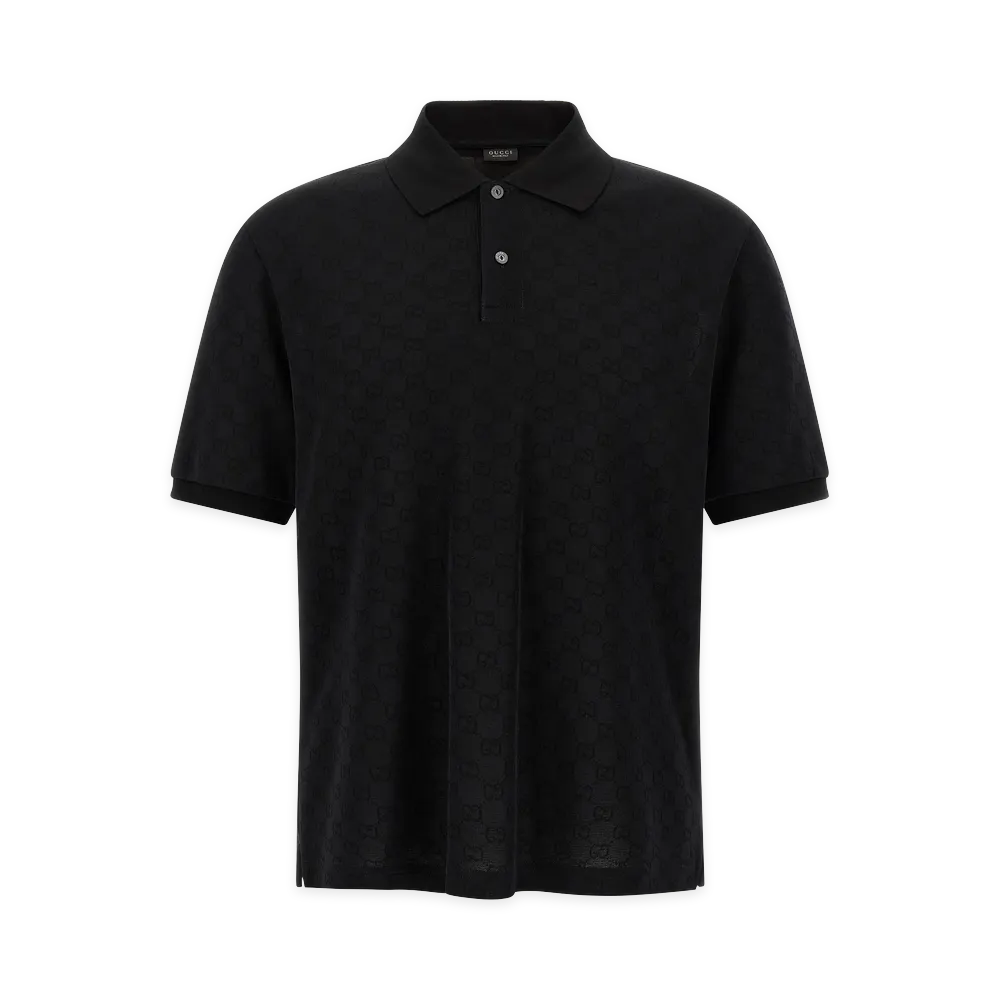 GUCCI Polo Jersey GG "Black"