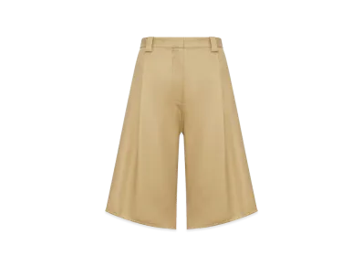 BALENCIAGA Women's Tulip-Shaped Cotton Bermuda Shorts "Camel"