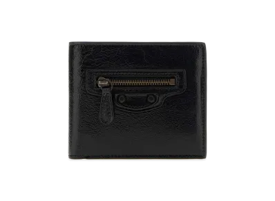 BALENCIAGA Leather Le City Wallet "Black"
