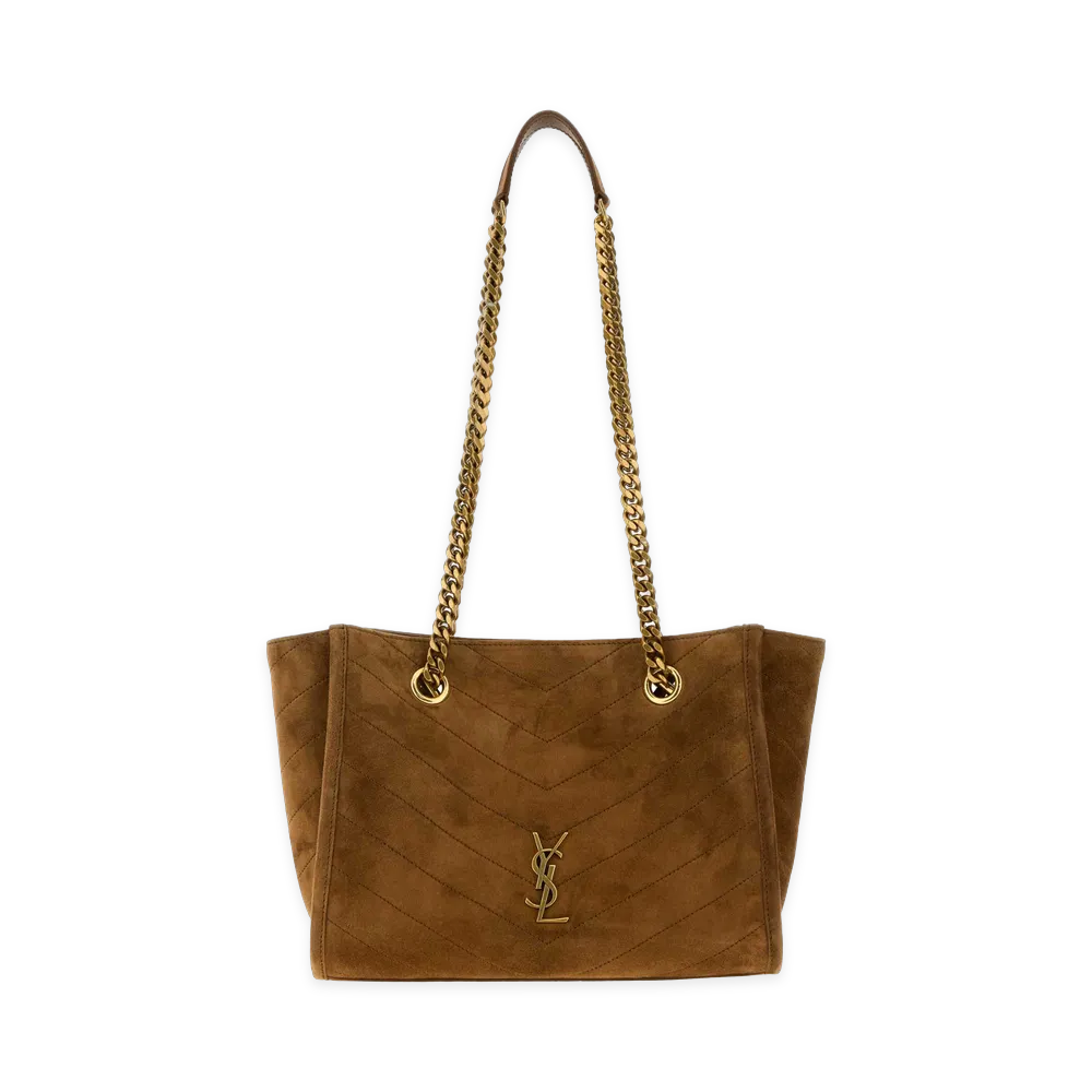 Saint Laurent Women's Suede Small Niki Shoulder Bag "Brown/Camel"