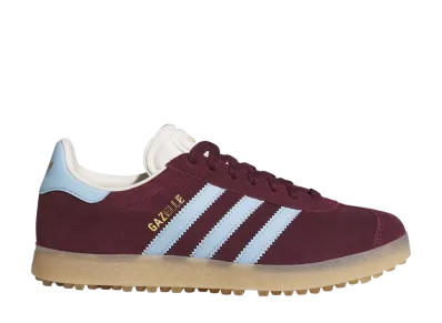 adidas Women's Gazelle Spikeless Golf "Maroon/Clear Sky"
