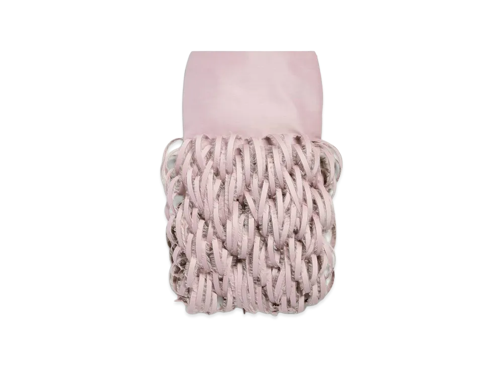 BALENCIAGA Women's Fluffy Feather Pencil Skirt "Dusty Pink"