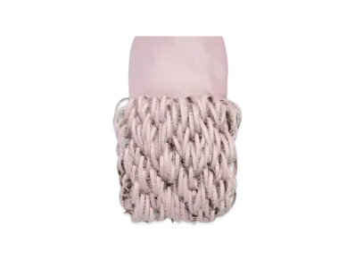 BALENCIAGA Women's Fluffy Feather Pencil Skirt "Dusty Pink"