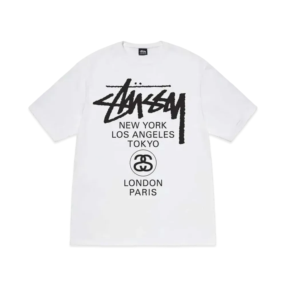 Stussy World Tour Tee "White" (23SS)