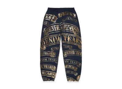 DENIM TEARS DT Banner Sweatpants "Navy"