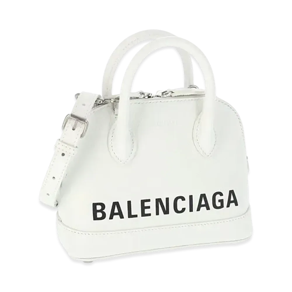 BALENCIAGA Extra Small Ville Handbag "White"