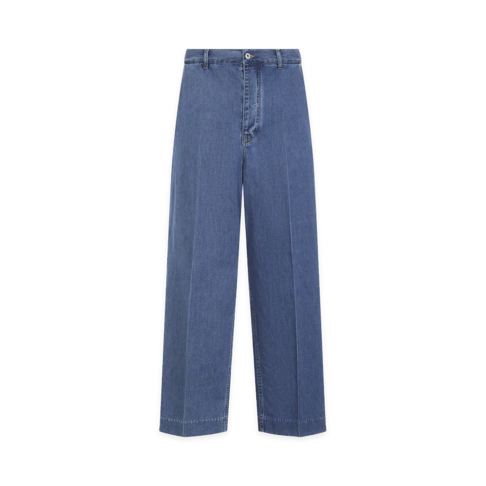 Bottega Veneta Mid Straight Leg Jeans "Light Blue/Blue"