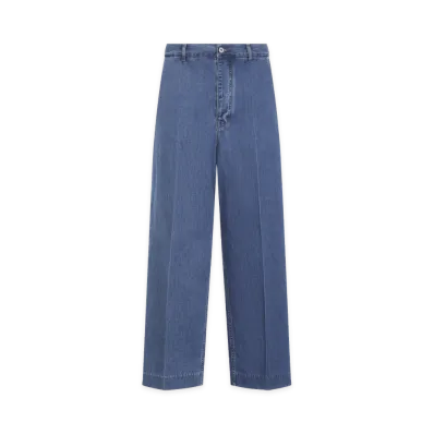 Bottega Veneta Mid Straight Leg Jeans "Light Blue/Blue"