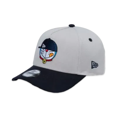 NEW ERA x Doraemon Youth 9FORTY A-Frame Face Logo "Stone Navy"