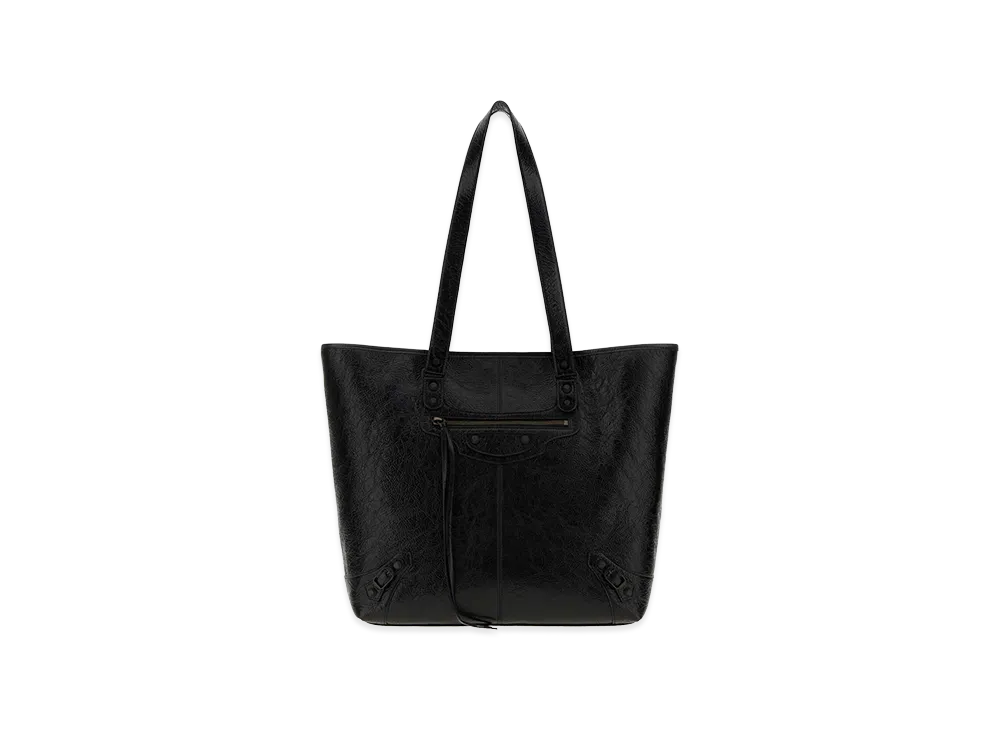 BALENCIAGA Leather Le City Shopping Bag "Black"