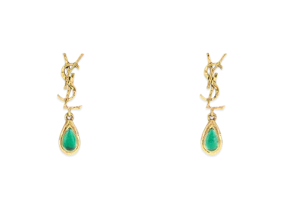 Saint Laurent Women's Cassandre Earrings "Gold"