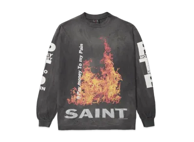 SAINT Mxxxxxx x Pay money To my Pain PTP_SS Tee / SR TO SS "Black"