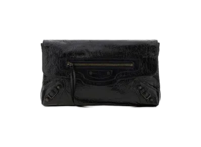 BALENCIAGA Women's Leather Le City Clutch "Black"
