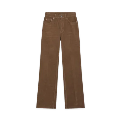 Saint Laurent Women's 70's Pants "Fall Leaf Brown"