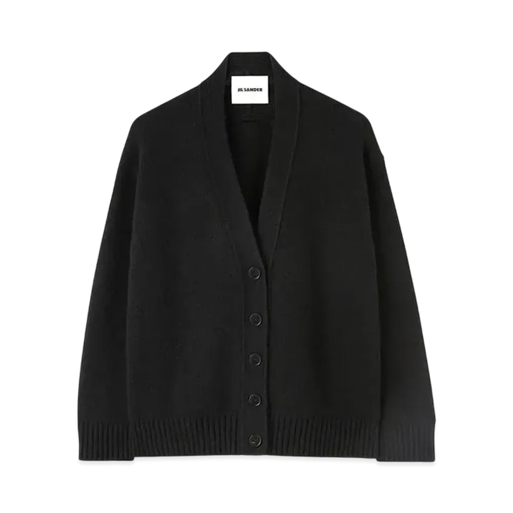 Jil Sander Women's V-Neck Cardigan "Black"