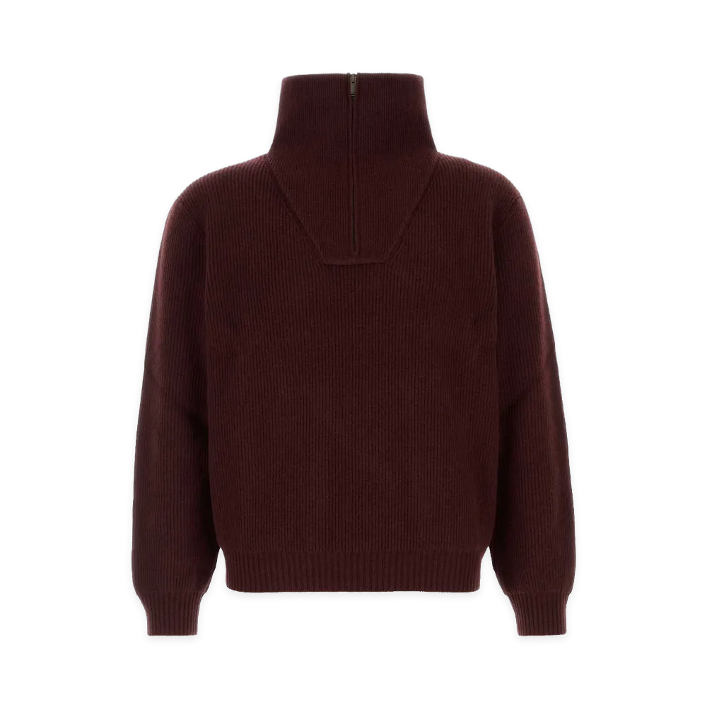 Saint Laurent Wool Sweater "Bordeaux/Burgundy"