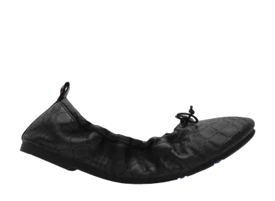 Burberry Women's Leather Fawn Ballerinas "Black"