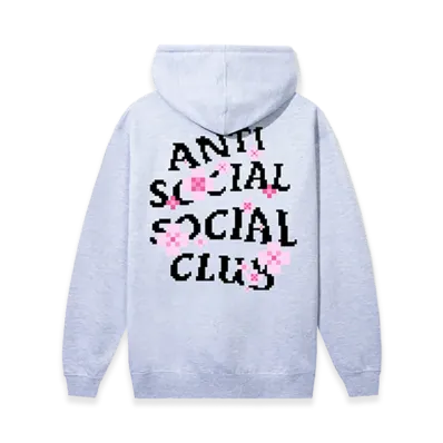 ANTI SOCIAL SOCIAL CLUB x Minecraft Cherry Blossom Hoodie "Grey"
