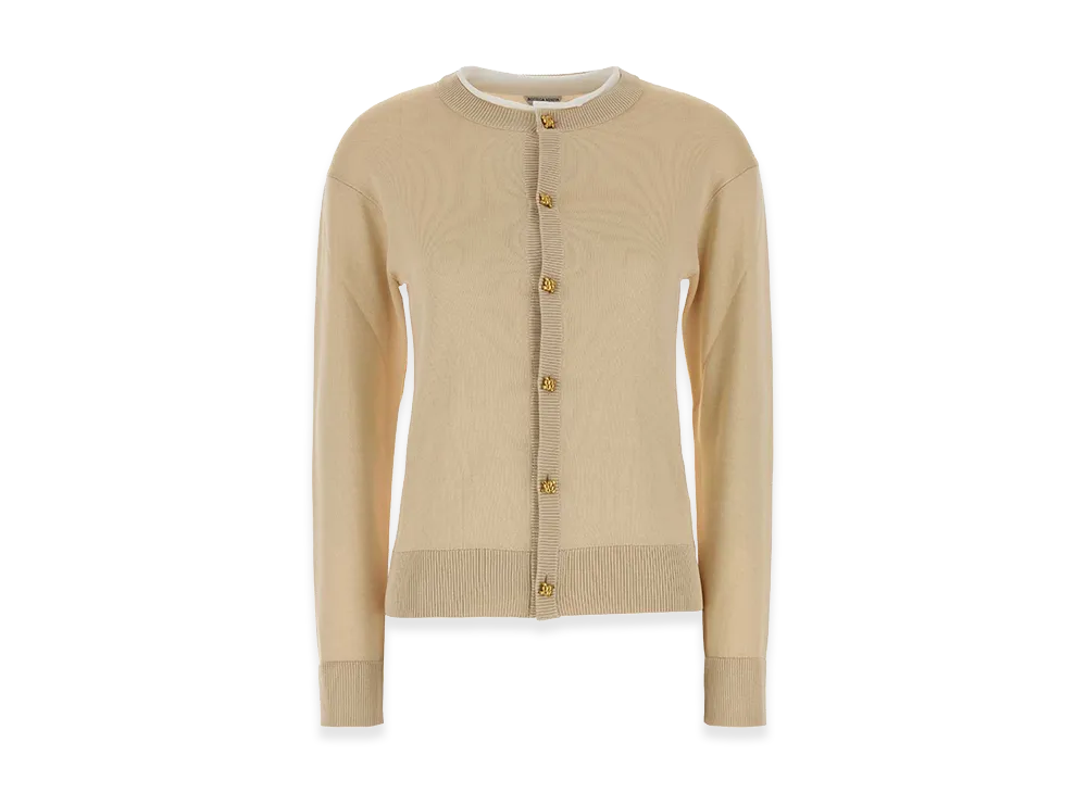 Bottega Veneta Women's Knit Cardigan "Beige/Sand"
