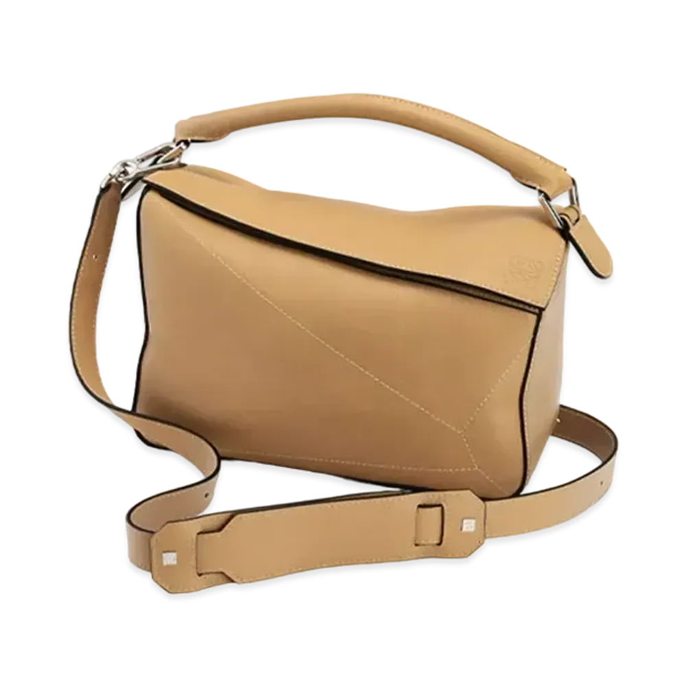 LOEWE Puzzle Soft Bag In Nappa Calfskin "Warm Desert"