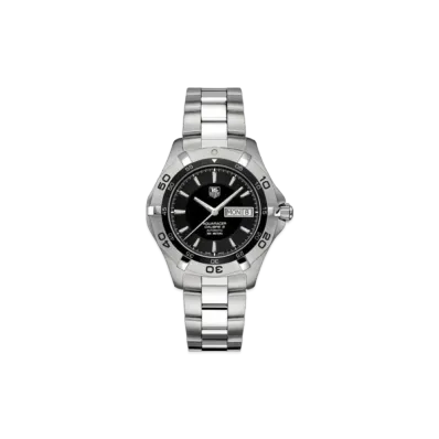 TAG Heuer Aquaracer Caliber 5 Day-Date "Black/Stainless Steel/Silver"