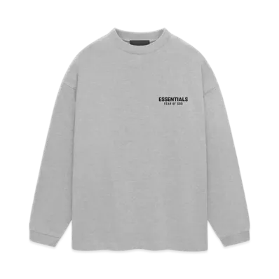 FEAR OF GOD Essentials Jersey Long Sleeve T-Shirt "Light Heather Gray"