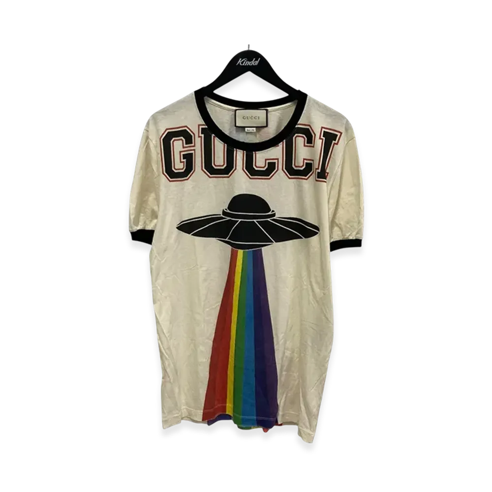 GUCCI Embroidery Dragon UFO T-Shit "Cream"