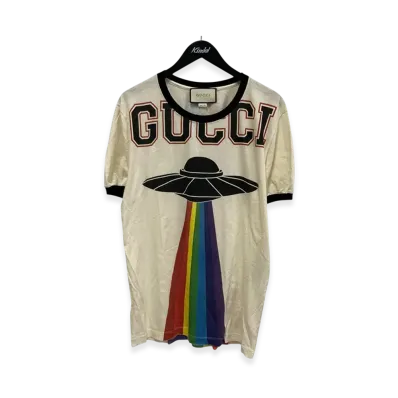 GUCCI Embroidery Dragon UFO T-Shit "Cream"