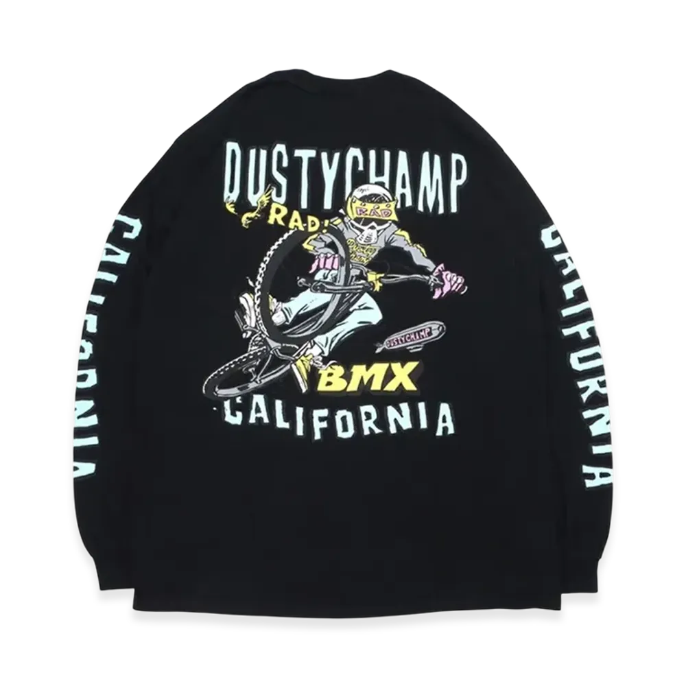 Hide and Seek Dustychamp x Damian Fulton L/S Tee "Black"
