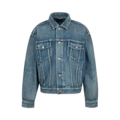 Saint Laurent Women's Jackets "Blue San Francisco"