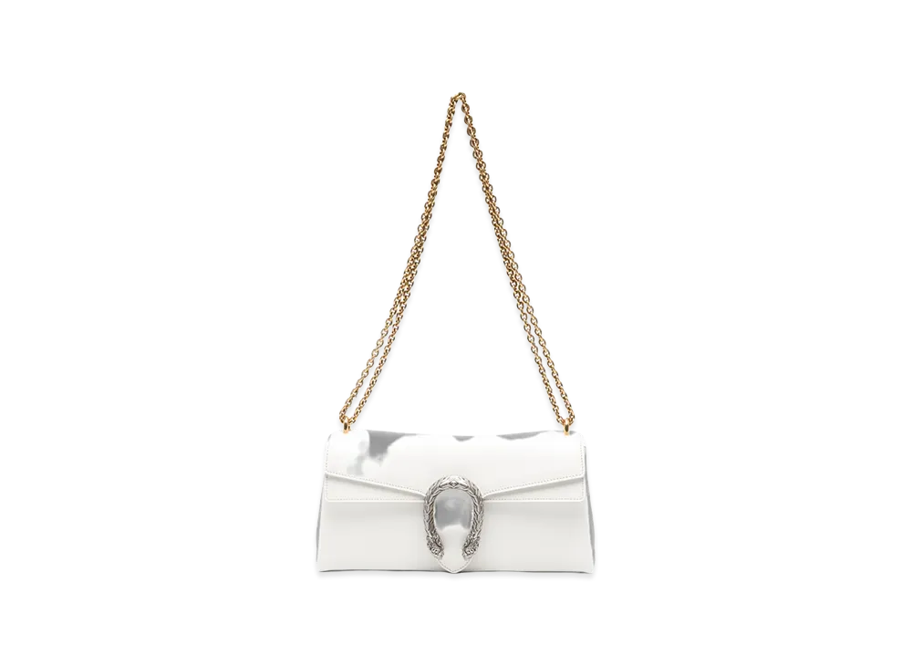 GUCCI Women's Leather Dionysus Shoulder Bag "White"