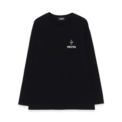 WILDSIDE YOHJI YAMAMOTO Inazuma Long Sleeve T-shirt "Black"