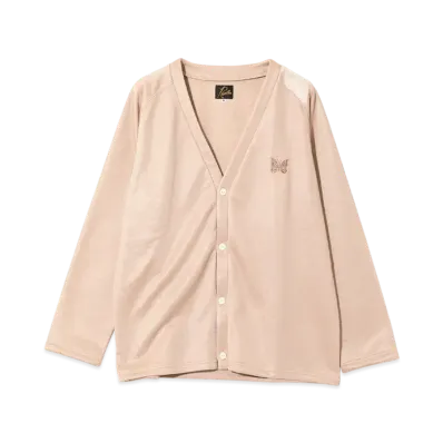 NEEDLES V-Neck Cardigan - Bright Jersey "Pink"