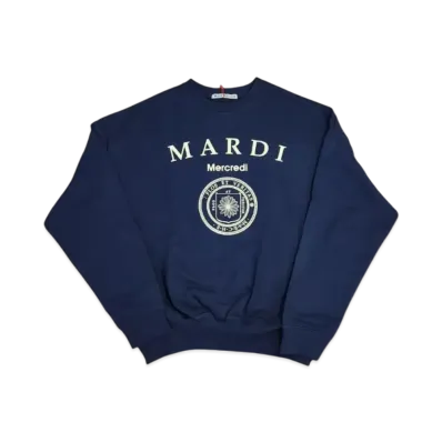 Mardi Mercredi Sweatshirt Univ "Navy Ivory"