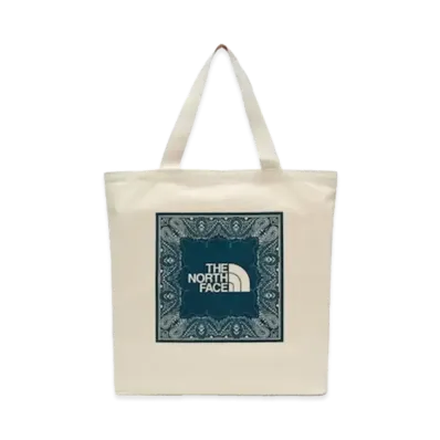 The North Face Cotton Canvas Tote "Beige/Smoke Blue"