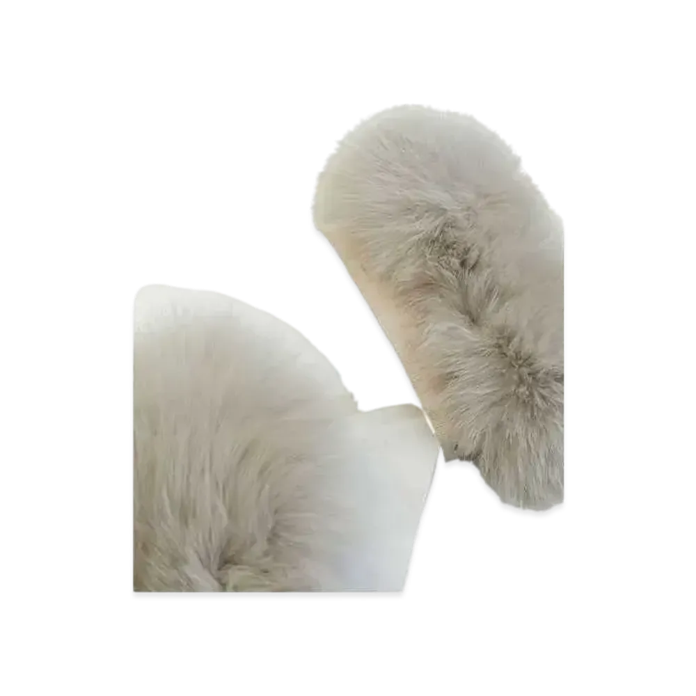 Max Mara Susanna Fox Fur Cuffs "Sand"