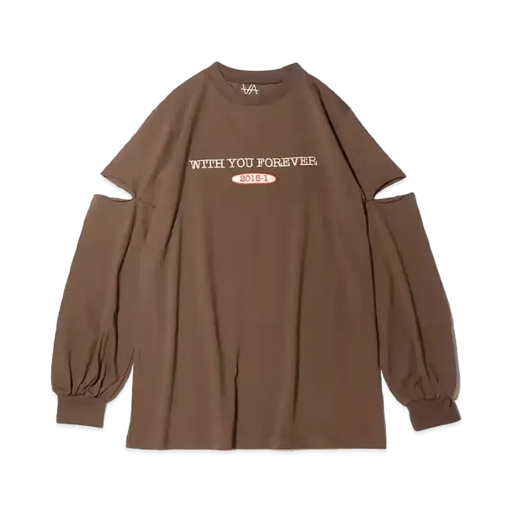 atmos pink x Akane Logo Cutting Longie "Brown"