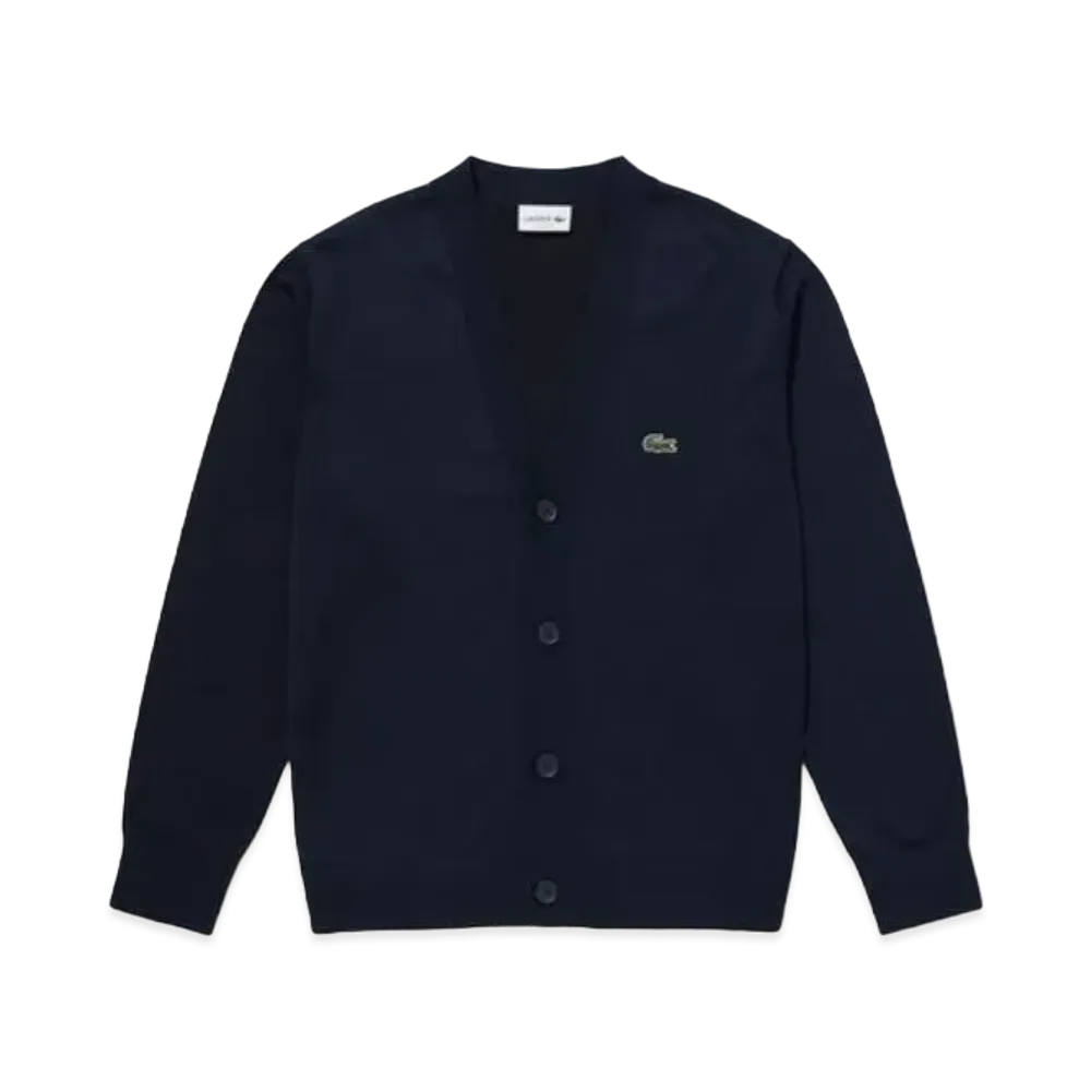 LACOSTE High Gauge Knit Cardigan "Navy"