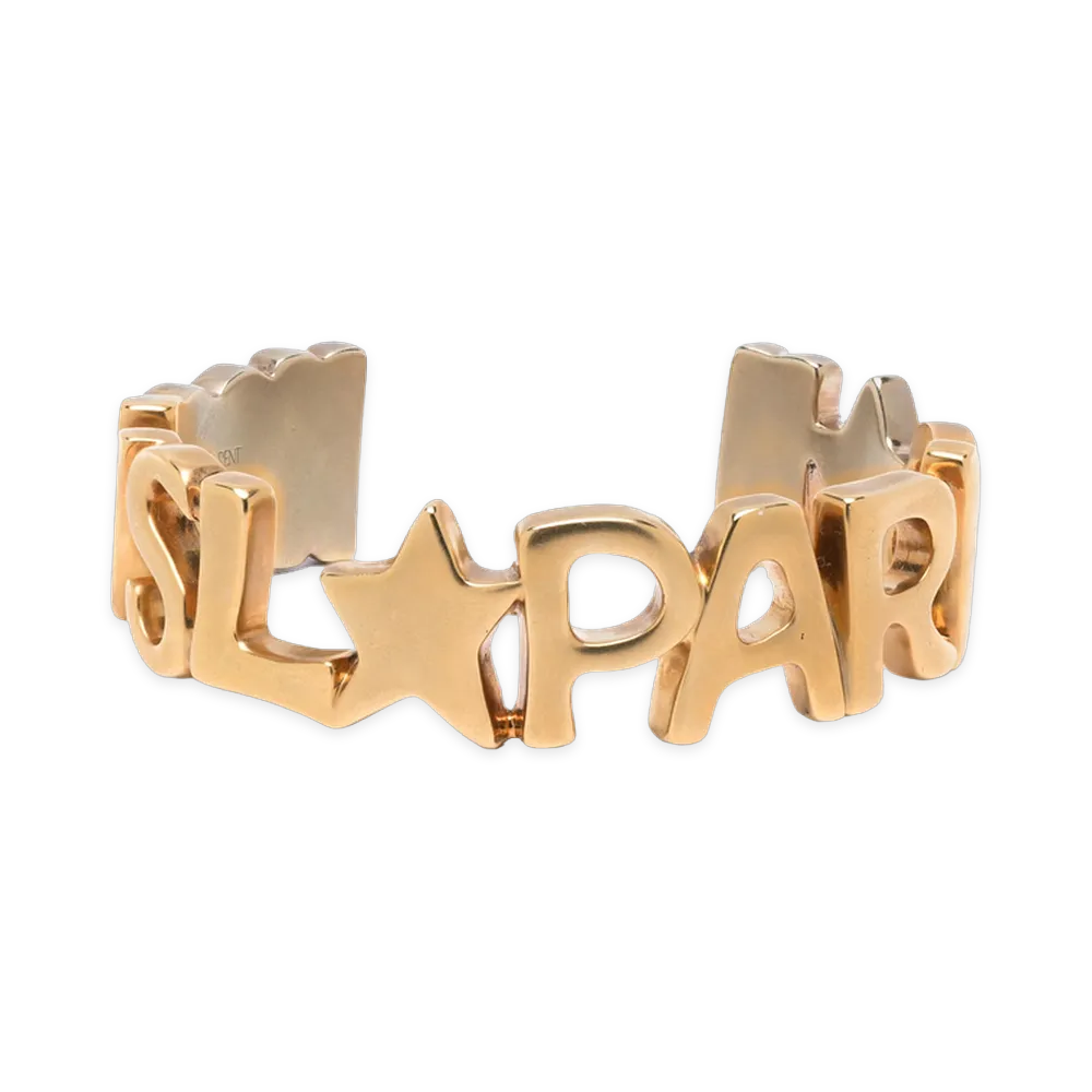 Saint Laurent Women's YSL PARIS Cuff "Gold"