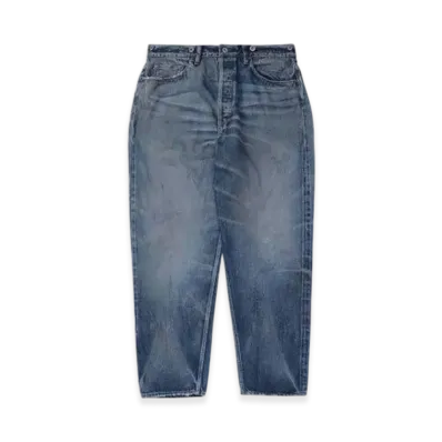 MADNESS Aging Denim Pants Relaxed Light Distressed "Indigo"