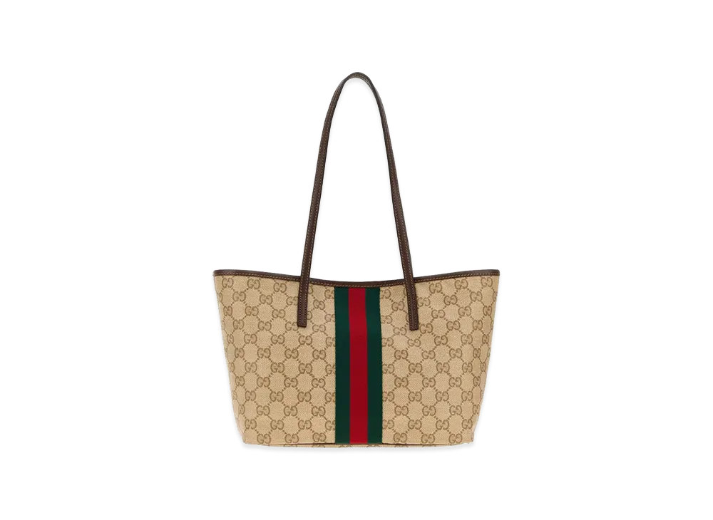 GUCCI Women's Canvas Small Tribeca Shopping Bag "Beige"