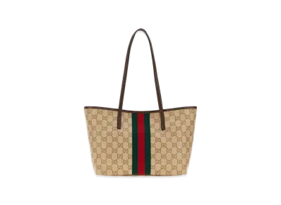 GUCCI Women's Canvas Small Tribeca Shopping Bag "Beige"