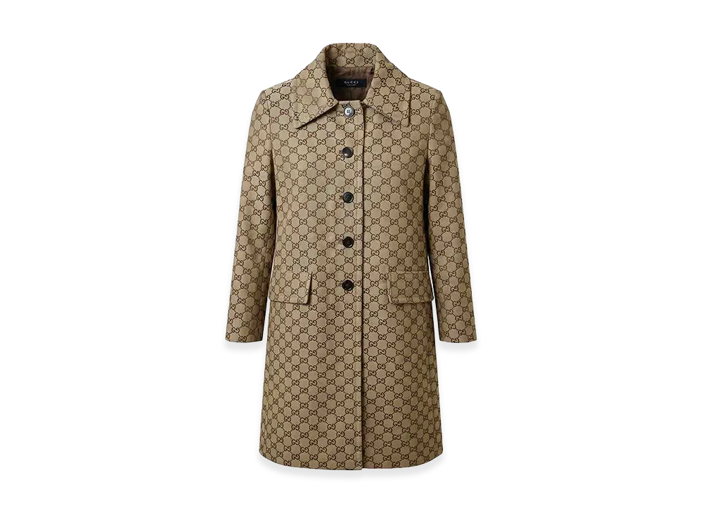 GUCCI Women's GG Coat "Beige"