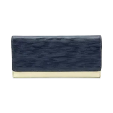 Louis Vuitton Flore Wallet Epi "Indigo Blue"