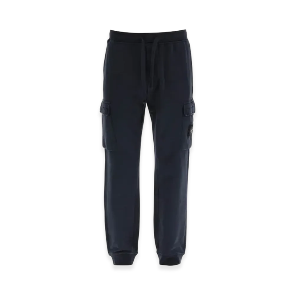 Stone Island 64751 Cotton Fleece Garment Dyed Jogging Pants - 22SS "Navy Blue"