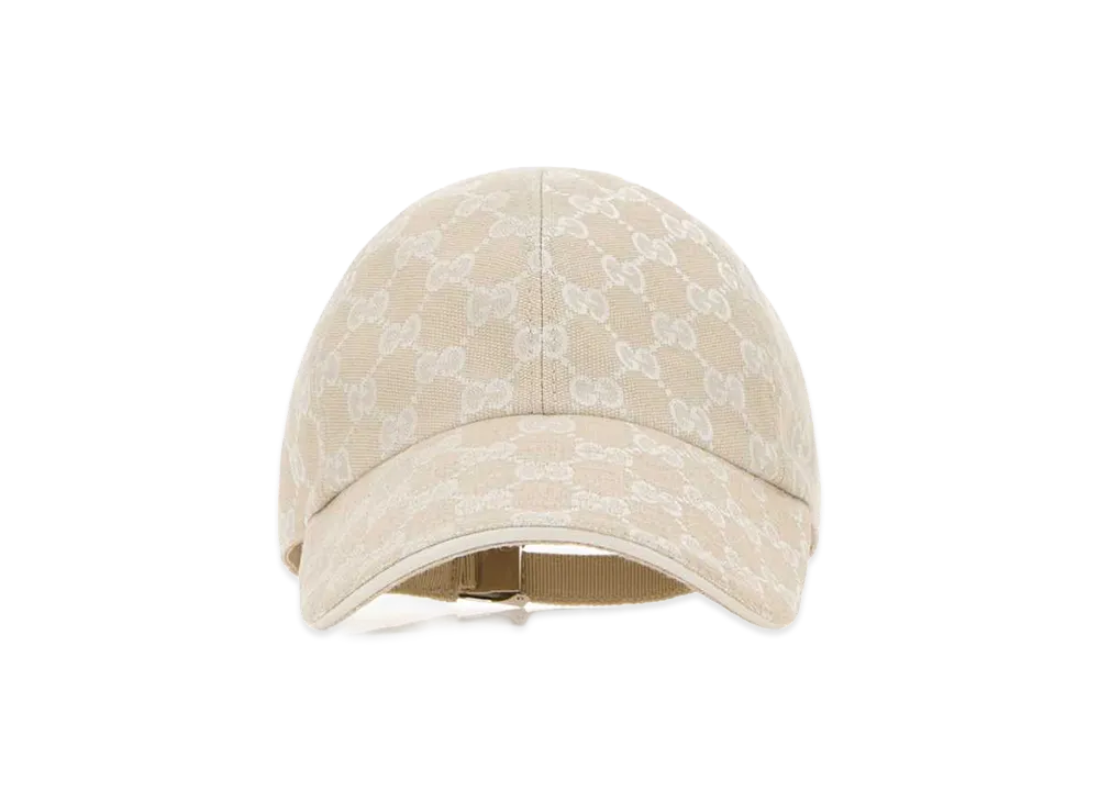 GUCCI Women's GG Fabric Baseball Cap "Ivory"