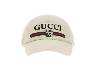 GUCCI Canvas Baseball Cap "White"