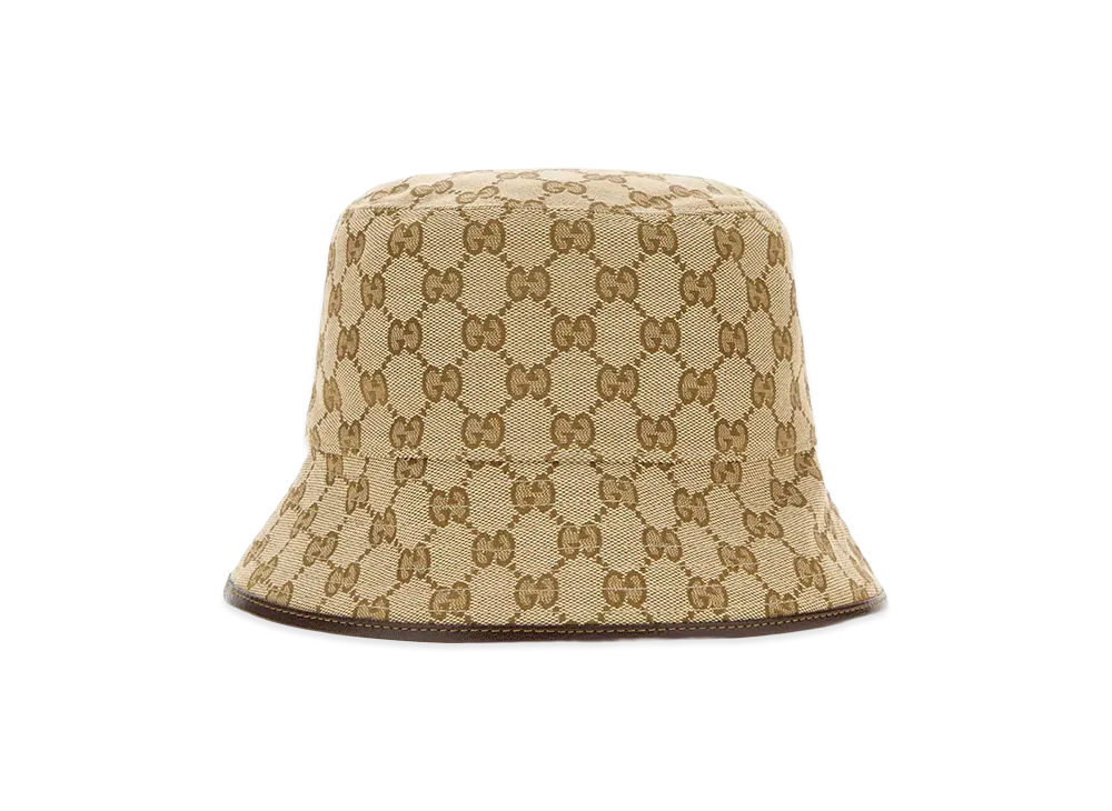 GUCCI Women's GG Fabric Bucket Hat "Beige"